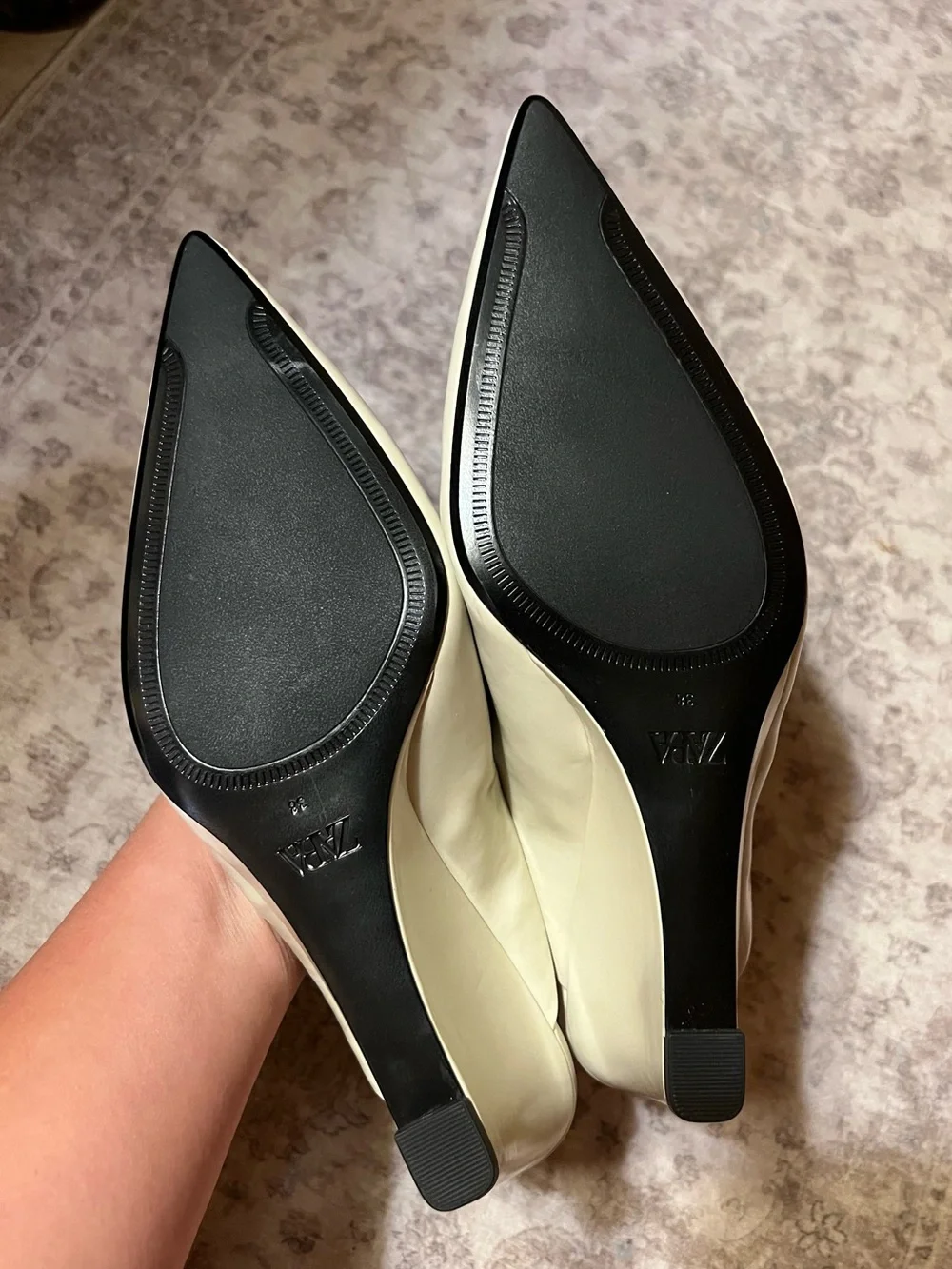 Zara cream pointed